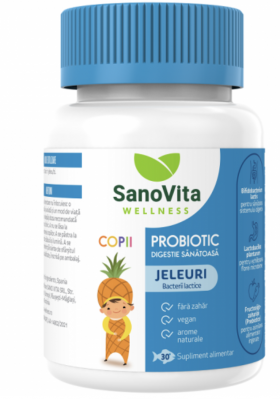 Jeleuri cu probiotic pentru copii, 30buc - Sanovita