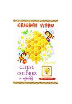 Citesc si colorez cu autocolante Fagurasi - Grigore Vieru