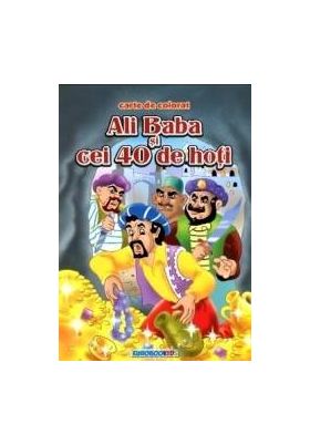 Ali Baba si cei 40 de hoti - Carte de colorat