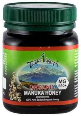 Miere de Manuka organica, MG 250+ 250g - Tranz Alpine