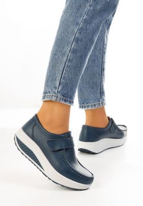 Mocasini dama piele Melinda Navy