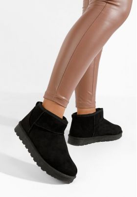 Cizme tip ugg Amaryllis negre