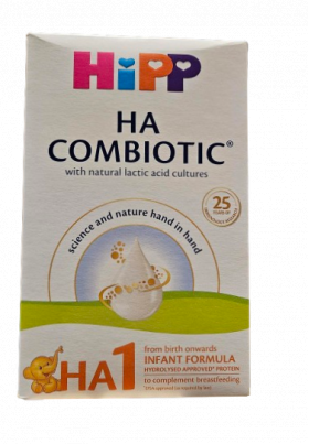 Lapte praf HA 1 Combiotic lapte de inceput de la nastere, 350 g, HiPP