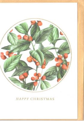 Felicitare - Merry Christmas - deck the halls berries | The Art File