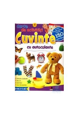 Cuvinte - Carte de activitati cu autocolante 3-6 ani