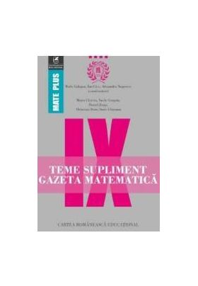 Gazeta matematica - Clasa 9 - Teme supliment - Radu Gologan Ion Cicu Alexandru Negrescu