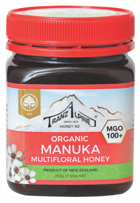 Miere de Manuka MGO100, eco-bio, 250g - TranzAlpine