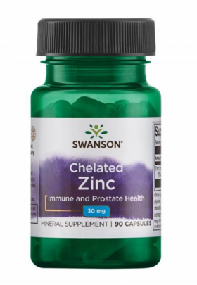 Chelated Zinc Glicinat 30 mg, 90 capsule - Swanson