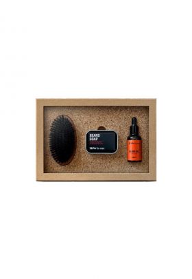 Set pentru ingrijirea barbii Simple Lumberjack HEMP Matt cu ulei de canepa - 4 produse