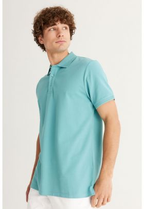 Tricou polo slim fit de bumbac