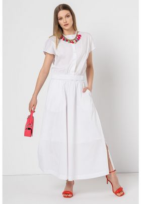 Bluza cu maneci scurte si terminatie elastica