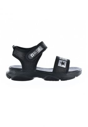 Sandale de piele ecologica cu velcro