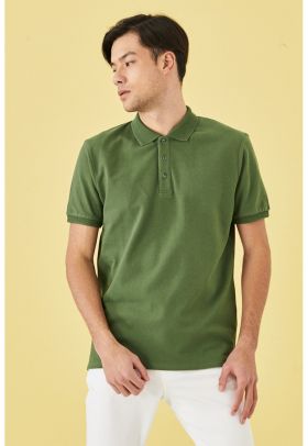 Tricou polo slim fit de bumbac