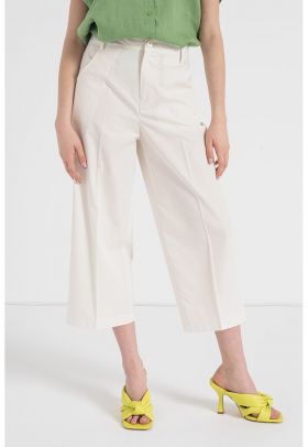 Pantaloni culotte cu talie inalta