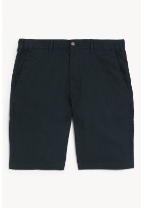 Pantaloni scurti din amestec de in cu buzunare laterale