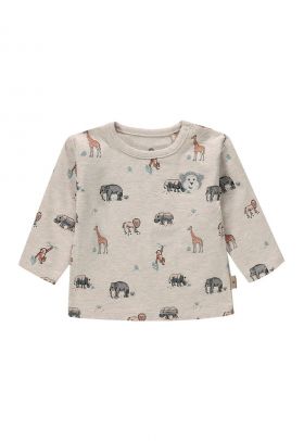 Bluza din amestec de bumbac organic cu model