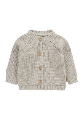 Cardigan din bumbac organic cu maneci raglan