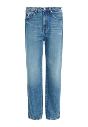 Blugi relaxed fit cu aspect decolorat