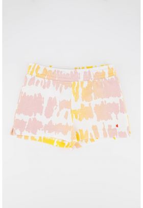 Pantaloni scurti cu imprimeu tie-dye