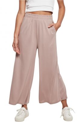 Pantaloni culotte din amestec de modal cu croiala ampla