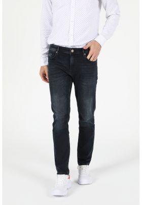 Blugi slim fit cu talie joasa Danny