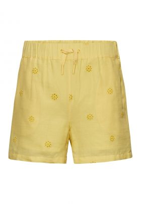 Pantaloni scurti de bumbac organic cu snur