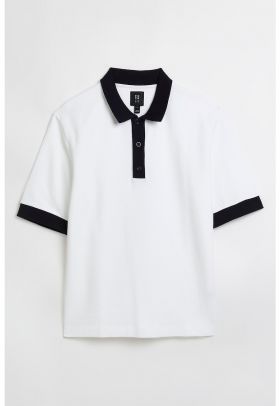 Tricou polo in doua nuante