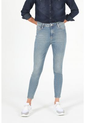 Blugi slim fit decolorati