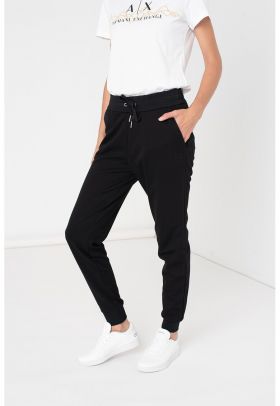 Pantaloni de trening cu snur de ajustare si mansete striate