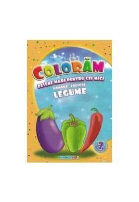 Coloram desene mari pentru cei mici Legume