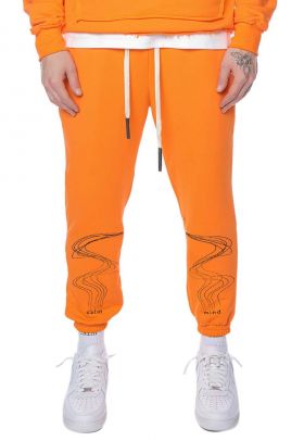 Pantaloni sport conici cu snur in talie Hurricane