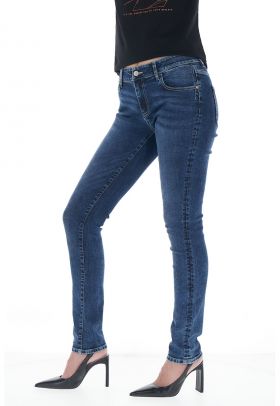 Blugi skinny cu 5 buzunare