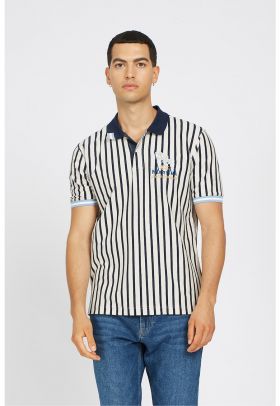 Tricou polo cu model in dungi