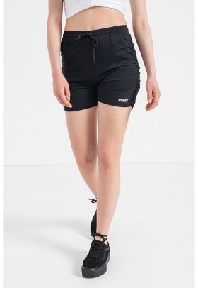 Pantaloni scurti cu drapaj lateral pentru fitness