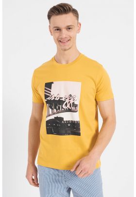 Tricou de bumbac cu imprimeu foto