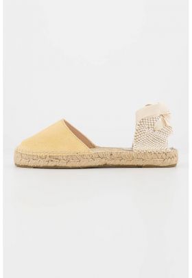 Sandale-espadrile de piele intoarsa