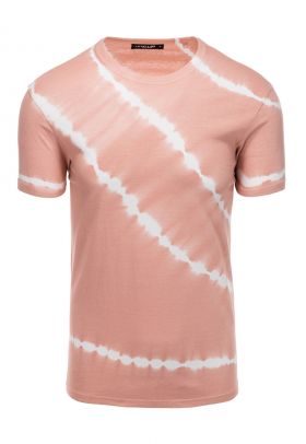 Tricou de bumbac cu aspect tie-dye