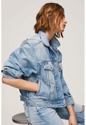 Jacheta supradimensionata din denim