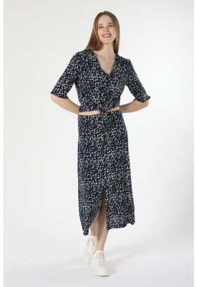 Bluza crop cu nod frontal