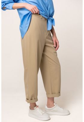 Pantaloni relaxed fit cu buzunare oblice Moss