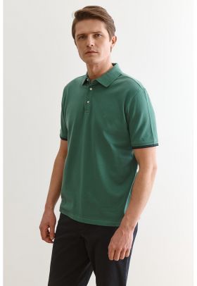 Tricou polo din material pique Jay