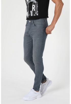 Blugi slim fit cu 5 buzunare