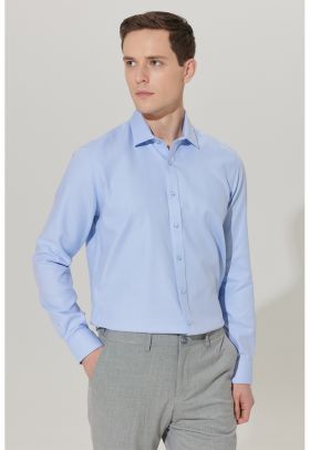 Camasa din bumbac cu model uni