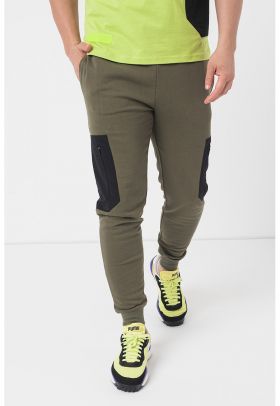 Pantaloni sport cargo din bumbac