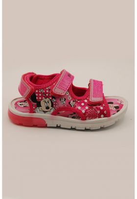 Sandale cu velcro si Minnie Mouse