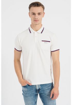 Tricou polo cu buzunar pe piept