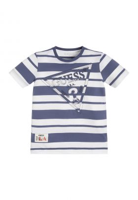 Tricou de bumbac cu dungi