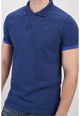 Tricou polo cu terminatii contrastante