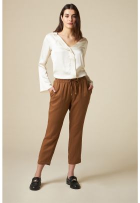 Pantaloni jogger crop