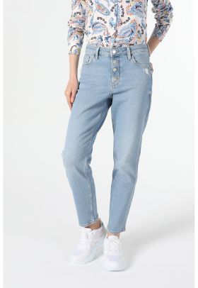 Blugi slim fit cu croiala conica 891 Maya
